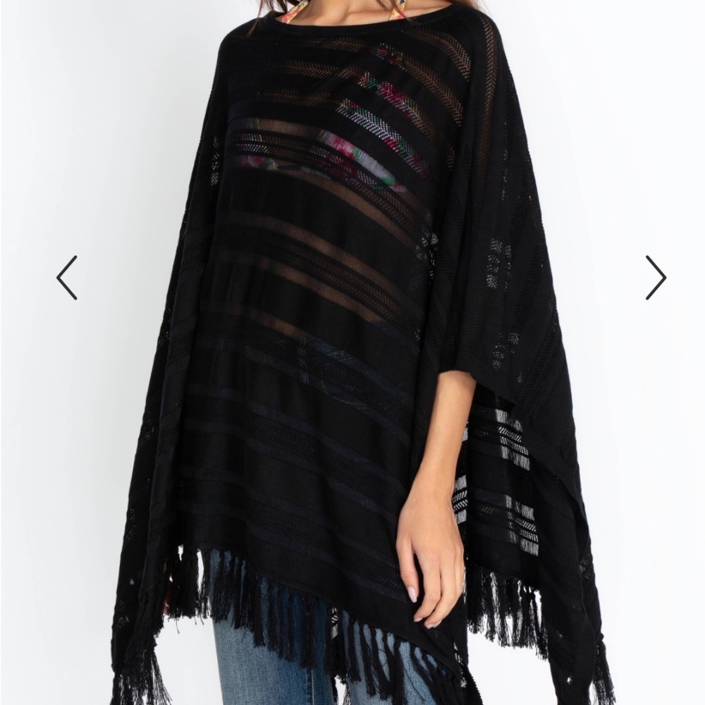 NWT Johnny Was openwork poncho